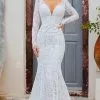 Wilderly Bride By Allure Bridals - Lace Mermaid Bridal Gown F166 - 1 Pc Nude/Champagne/Ivory In Size 6 Available 1 Wilderly Bride By Allure Bridals - Lace Mermaid Bridal Gown F166 - 1 Pc Nude/Champagne/Ivory In Size 6 Available -Wedding Dresses shop online wilderly bride by allure bridals lace mermaid bridal gown f166 1 pc nude champagne ivory in size 6 available ccsale 6 nude champagne ivory 28128292339795