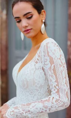 Wilderly Bride By Allure Bridals - Lace Mermaid Bridal Gown F166 - 1 Pc Nude/Champagne/Ivory In Size 6 Available -Wedding Dresses shop online wilderly bride by allure bridals lace mermaid bridal gown f166 1 pc nude champagne ivory in size 6 available ccsale 6 nude champagne ivory 28759794942035